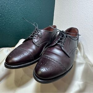 Allen Edmonds Sanford Oxblood Burgundy Made in USA Oxford Sz 8.5